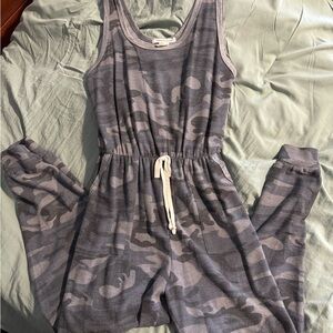 Caution To The Wind Camo Romper